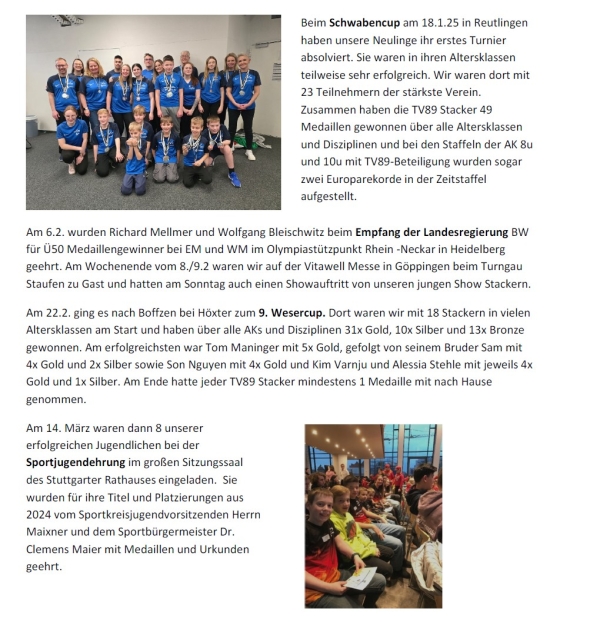 Saison Bericht Abteilung Sport Stacking 4